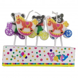 Lumanari tort, ursuleti, ClauM, 5 buc