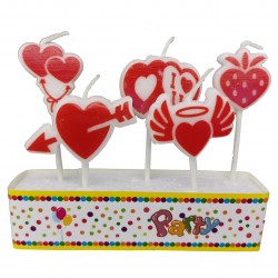 Lumanari tort love,  ClauM, 5 buc