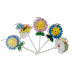 Lumanari tort, soare, ClauM, 5 buc