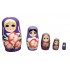 Set de 5 papusi Matrioska, mov
