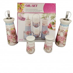 Set oliviera cu 4 piese, ClauM, model floral